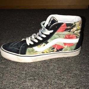 Floral Old School Vans